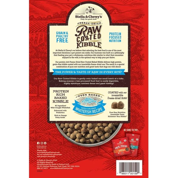 Stella & Chewy s Wild-Caught Whitefish Recipe Raw Coated Baked Kibble Dog Food Online Hot Sale