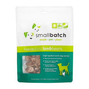 Small Batch Freeze Dried Lamb Hearts Dog Treats, 3.5 oz Hot on Sale