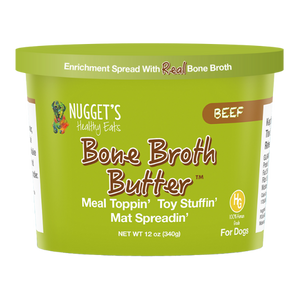 Nugget s Healthy Eats Frozen Bone Broth Butter Beef For Dogs 12oz For Discount