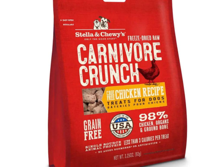 Stella & Chewy s Carnivore Crunch Cage-Free Chicken Recipe Freeze-Dried Dog Treats 3.25 oz Online