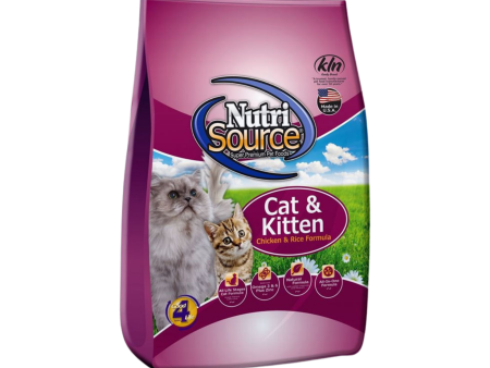 NutriSource Chicken & Rice Formula Dry Cat Food For Discount