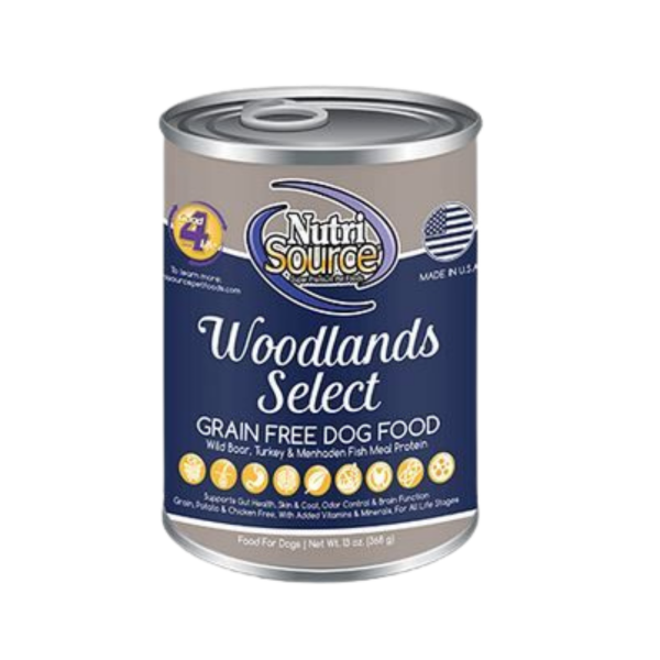 NutriSource Grain-Free Woodlands Select Formula Canned Dog Food 13-oz Sale