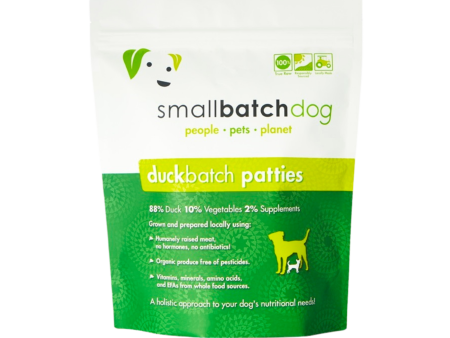 Small Batch Duck Frozen Raw Dog Food Patties, 18 lbs Online Hot Sale