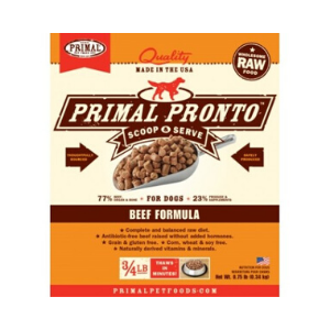 Primal Pronto Beef Formula Raw Frozen Dog Food 4lb Online