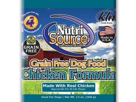 NutriSource Grain-Free Chicken Formula Canned Dog Food 13-oz Sale