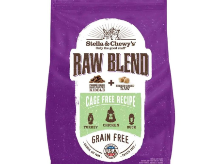 Stella & Chewy s Raw Blend Kibble Cage-Free Poultry Recipe Cat Food Discount