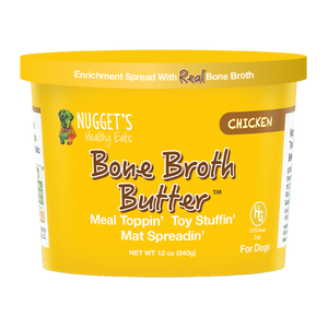 Nugget s Healthy Eats Frozen Bone Broth Butter Chicken For Dogs 12oz For Discount