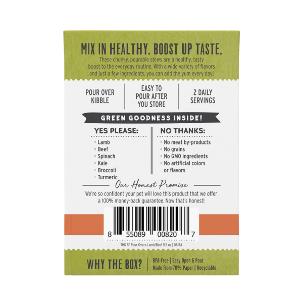 The Honest Kitchen Superfood Pour Overs Lamb & Beef Stew 5.5 oz Discount