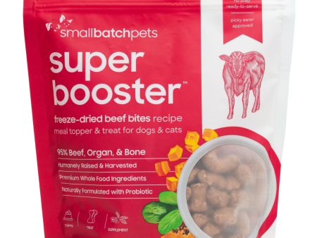 Smallbatch Pets Super Booster Beef Bites Grain-Free Adult Freeze-Dried Dog & Cat Treats For Sale