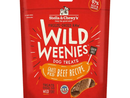 Stella & Chewy s Wild Weenies Grass-Fed Beef Recipe Freeze-Dried Dog Treats 3.25 oz For Discount