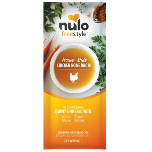 Nulo Freestyle Grain-Free Homestyle Chicken Bone Broth Dog & Cat Food Topper, 2 oz Discount