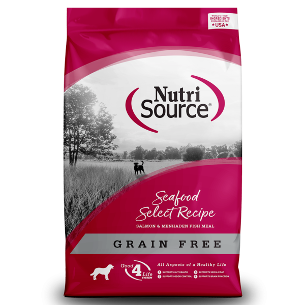 NutriSource Grain-Free Seafood Select Formula Dry Dog Food on Sale