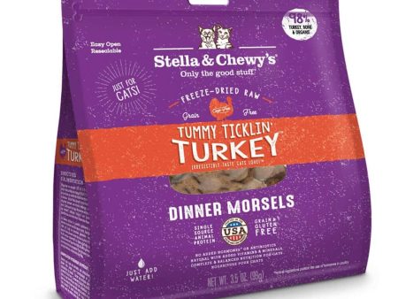 Stella & Chewy s Tummy Ticklin  Turkey Dinner Freeze-Dried Cat Food For Sale