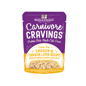 Stella & Chewy s Carnivore Cravings Chicken & Chicken Liver Recipe Cat Food, 2.8 oz Supply