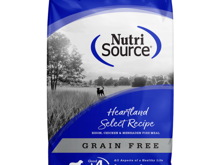 NutriSource Grain-Free Heartland Select Formula Dry Dog Food For Discount