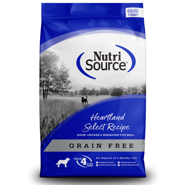 NutriSource Grain-Free Heartland Select Formula Dry Dog Food For Discount