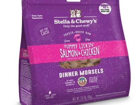 Stella & Chewy s Yummy Lickin  Salmon & Chicken Dinner Freeze-Dried Cat Food Hot on Sale