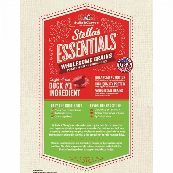 Stella & Chewy s Essentials Cage-Free Duck & Ancient Grains Recipe Dog Food Hot on Sale