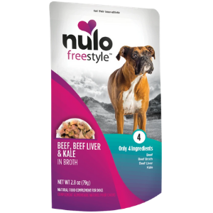 Nulo Freestyle Grain-Free Beef, Beef Liver & Kale in Broth Dog Food Topper, 2.8 oz For Discount