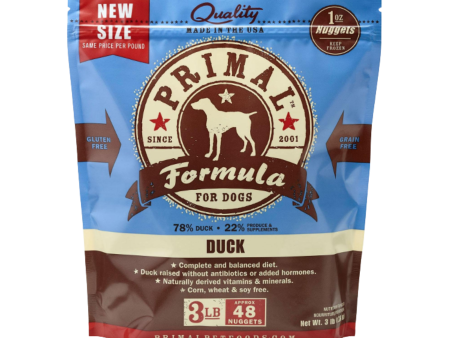 Primal Nuggets Duck Formula Frozen Raw Dog Food 3 lbs Online