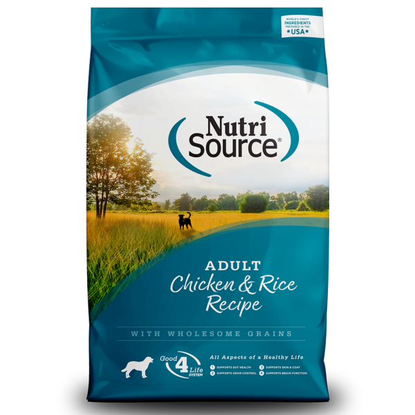 NutriSource Adult Chicken & Rice Formula Dry Dog Food on Sale