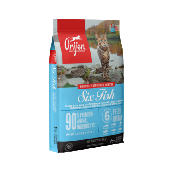 Orijen Six Fish Grain-Free Formula Dry Cat Food Supply