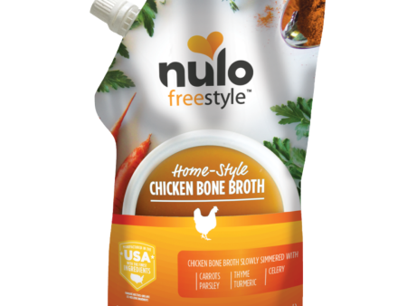 Nulo Freestyle Grain-Free Homestyle Chicken Bone Broth Dog & Cat Food Topper, 20 oz Online Sale