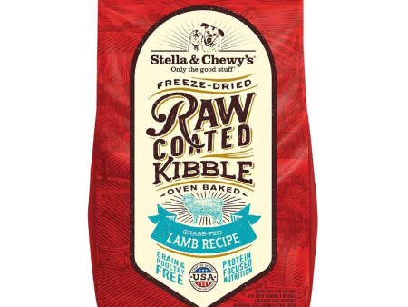 Stella & Chewy s Grass-Fed Lamb Recipe Raw Coated Baked Kibble Dog Food Online now