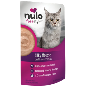 Nulo Freestyle Grain-Free Silky Mousse Beef & Sardine Recipe Cat Food Topper, 2.8oz on Sale