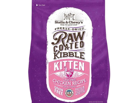 Stella & Chewy s Chicken Flavored Raw Coated Cage-Free Kitten Dry Cat Food on Sale