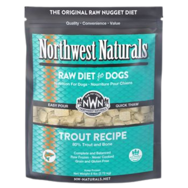 Northwest Naturals Raw Frozen Trout Nuggets Dog Food Sale