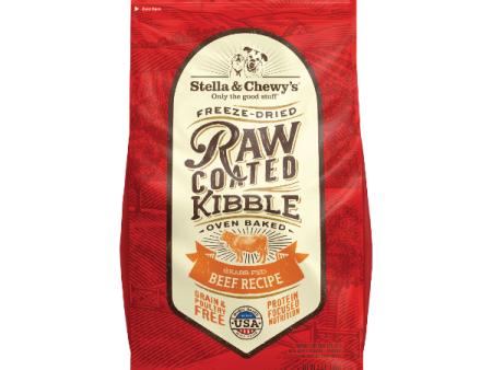 Stella & Chewy s Grass-Fed Beef Recipe Raw Coated Baked Kibble Dog Food For Discount