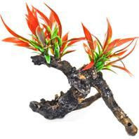 Aquatop Aquatic Supplies - Plant On Driftwood Resin Aquarium Ornament Fashion