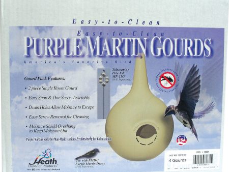 Heath Mfg Co            P - Easy Clean Purple Martin Gourd For Cheap