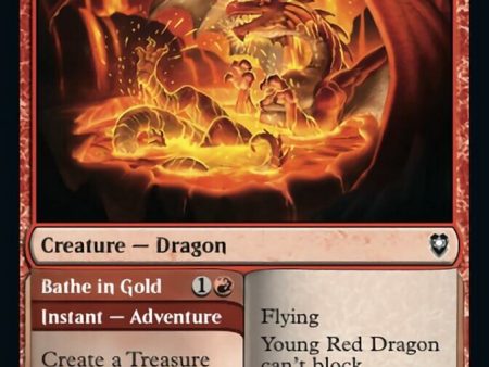 Young Red Dragon    Bathe in Gold [Commander Legends: Battle for Baldur s Gate] Online