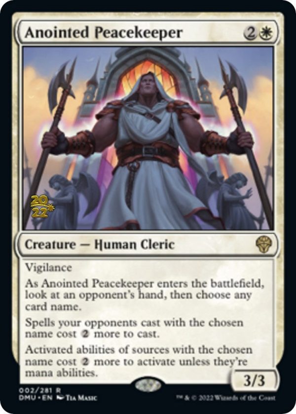 Anointed Peacekeeper [Dominaria United Prerelease Promos] Online Hot Sale