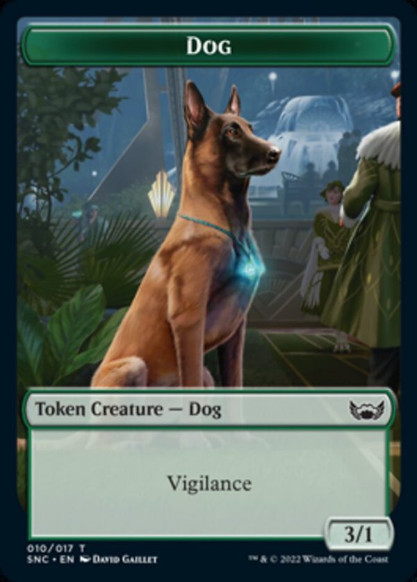 Fish    Dog Double-Sided Token [Streets of New Capenna Tokens] Discount