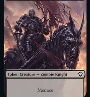 Zombie Knight    Goblin Double-Sided Token [Dominaria United Commander Tokens] Supply