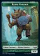 Cat    Rhino Warrior Double-Sided Token [Streets of New Capenna Tokens] Discount