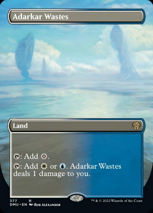 Adarkar Wastes (Borderless Alternate Art) [Dominaria United] on Sale