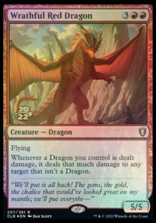 Wrathful Red Dragon [Commander Legends: Battle for Baldur s Gate Prerelease Promos] Online now