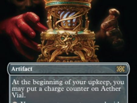 Aether Vial (Borderless Alternate Art) [Double Masters 2022] Online Sale