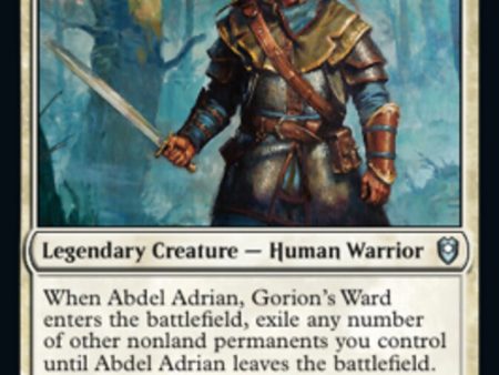 Abdel Adrian, Gorion s Ward [Commander Legends: Battle for Baldur s Gate] Fashion